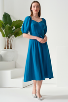 Kemerli Midi Boy Elbise