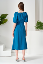 Kemerli Midi Boy Elbise