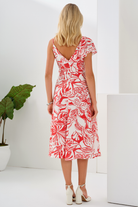 Asimetrik Fırfır Detaylı Şık Elbise