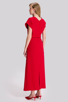 Aksesuar Detaylı Şık Elbise