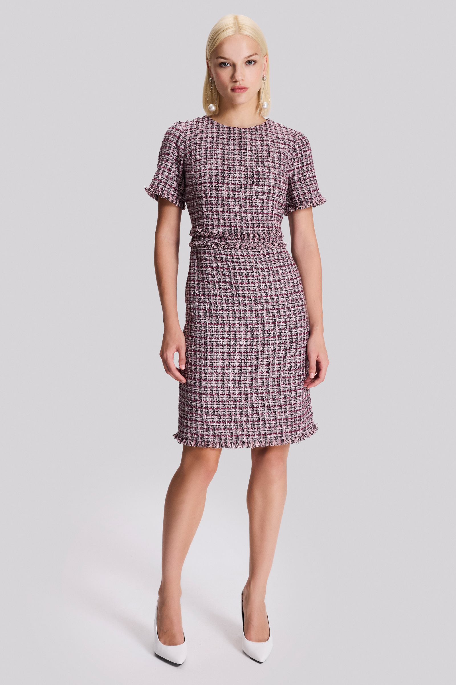 Yarım Kollu Tüvit Elbise