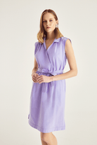 Kruvaze Yaka Diz Boy Elbise