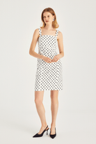 Puan Desen Askılı Elbise