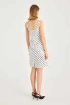 Puan Desen Askılı Elbise