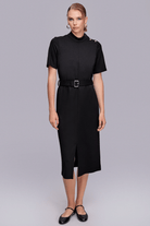 Yırtmaçlı Midi Boy Elbise