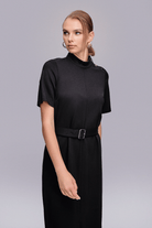 Yırtmaçlı Midi Boy Elbise