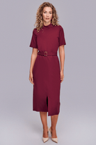 Yırtmaçlı Midi Boy Elbise