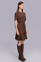 Etekucu Pileli Elbise