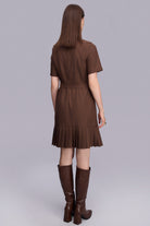 Etekucu Pileli Elbise