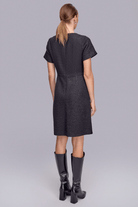 Önden Düğmeli Tüvit Elbise