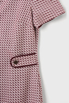 Yarım Kollu Jakarlı Elbise