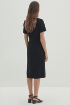 Kemerli Midi Boy Elbise