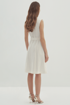 Kemerli Ve Cepli Midi Boy Elbise