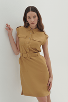 Cep Ve Kemer Detaylı Elbise