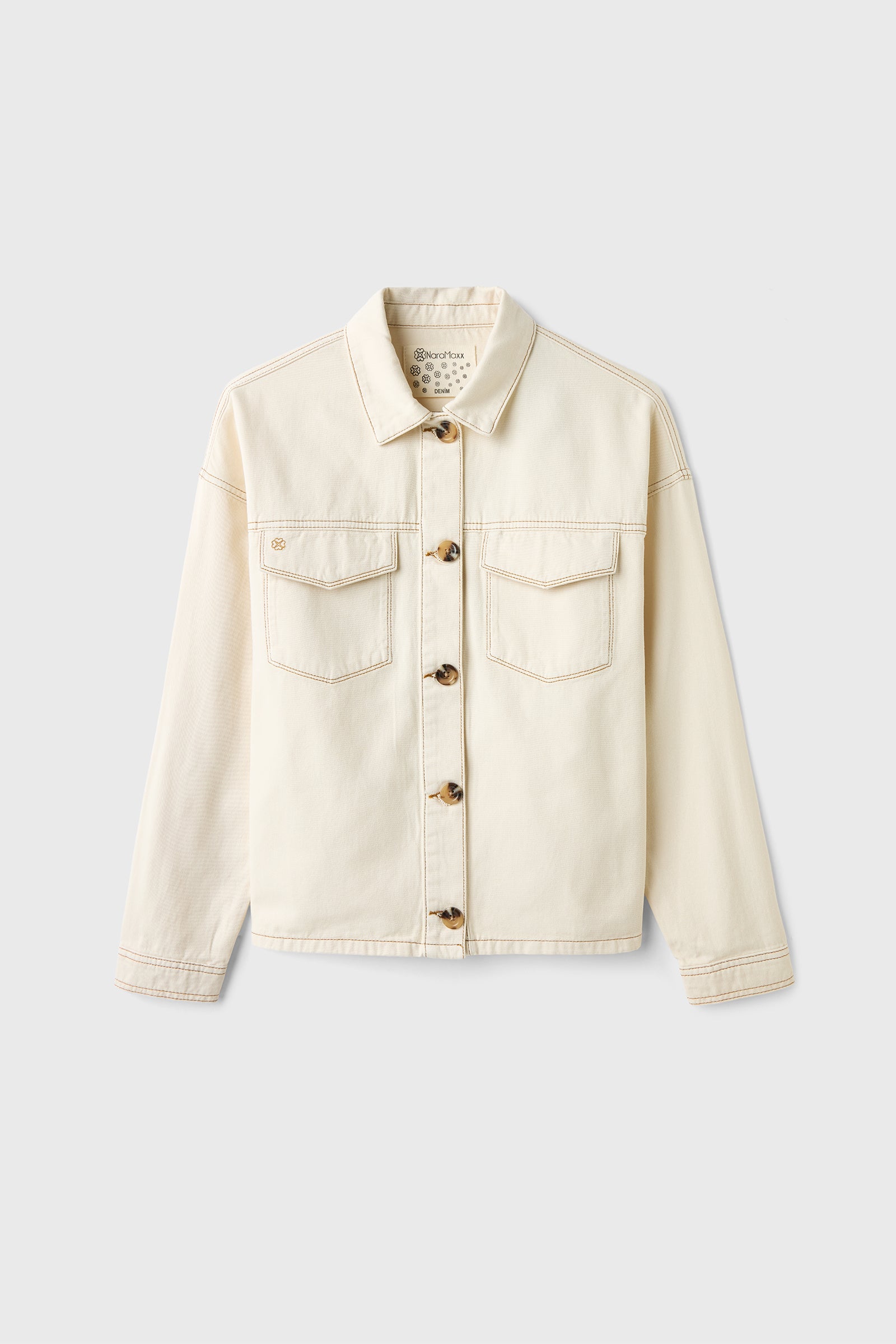 Cepli Ekru Kot Ceket