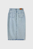 Yırtmaçlı Midi Boy Kot Etek