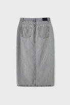 Yırtmaçlı Midi Boy Kot Etek