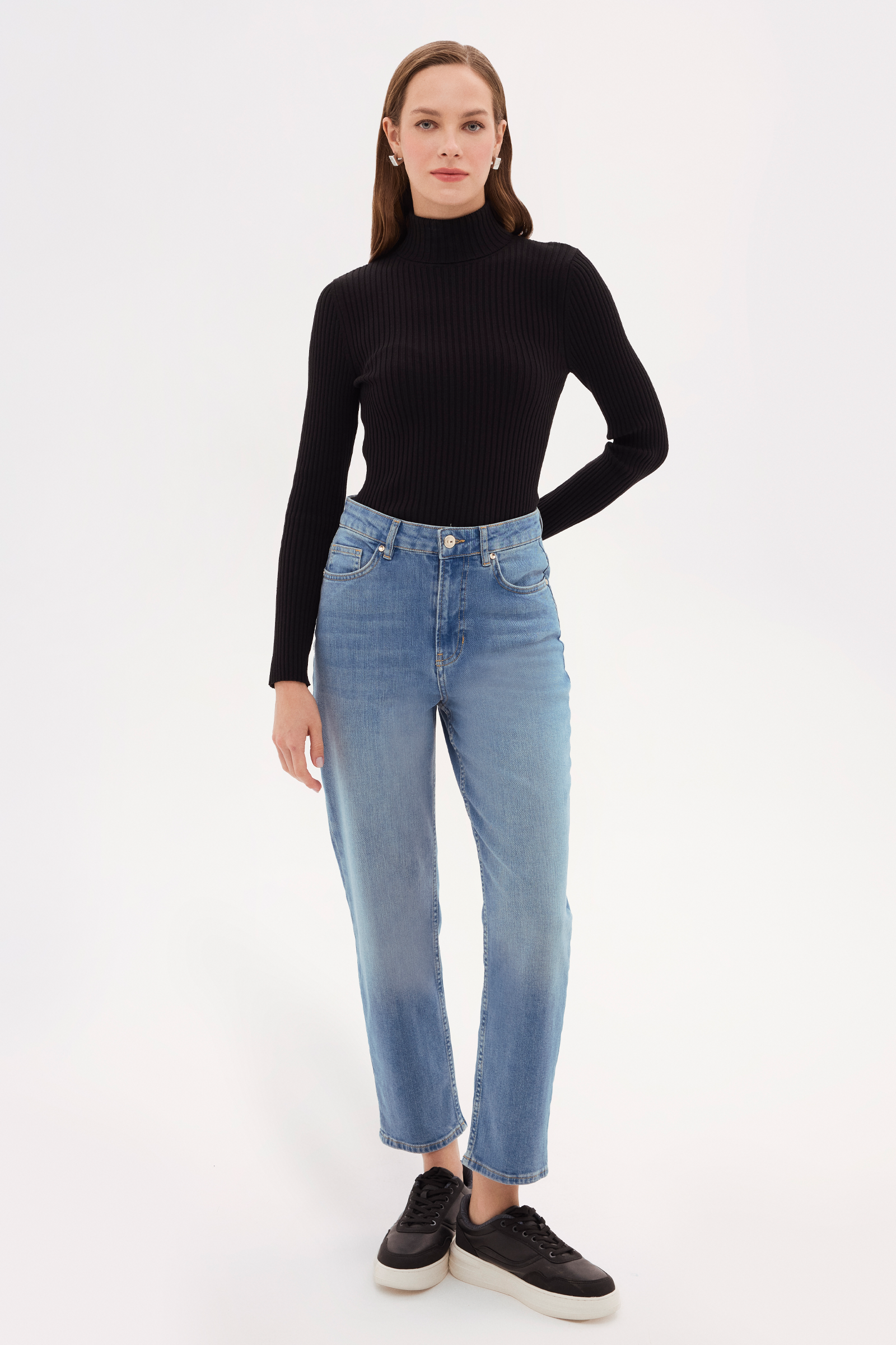 Mom Fit Denim Pantolon