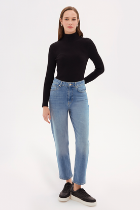 Mom Fit Denim Pantolon