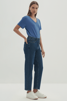 Düz Kesim Denim Pantolon