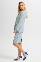 Tüvit Kruvaze Blazer Ceket