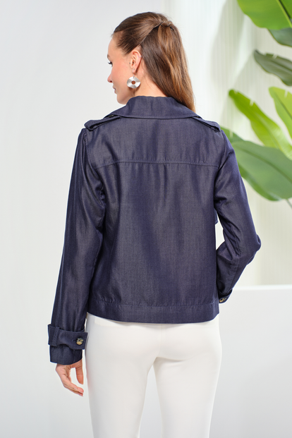 Lyocell Denim Spor Ceket