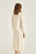 Taşlı Düğmeli Dantel Ceket