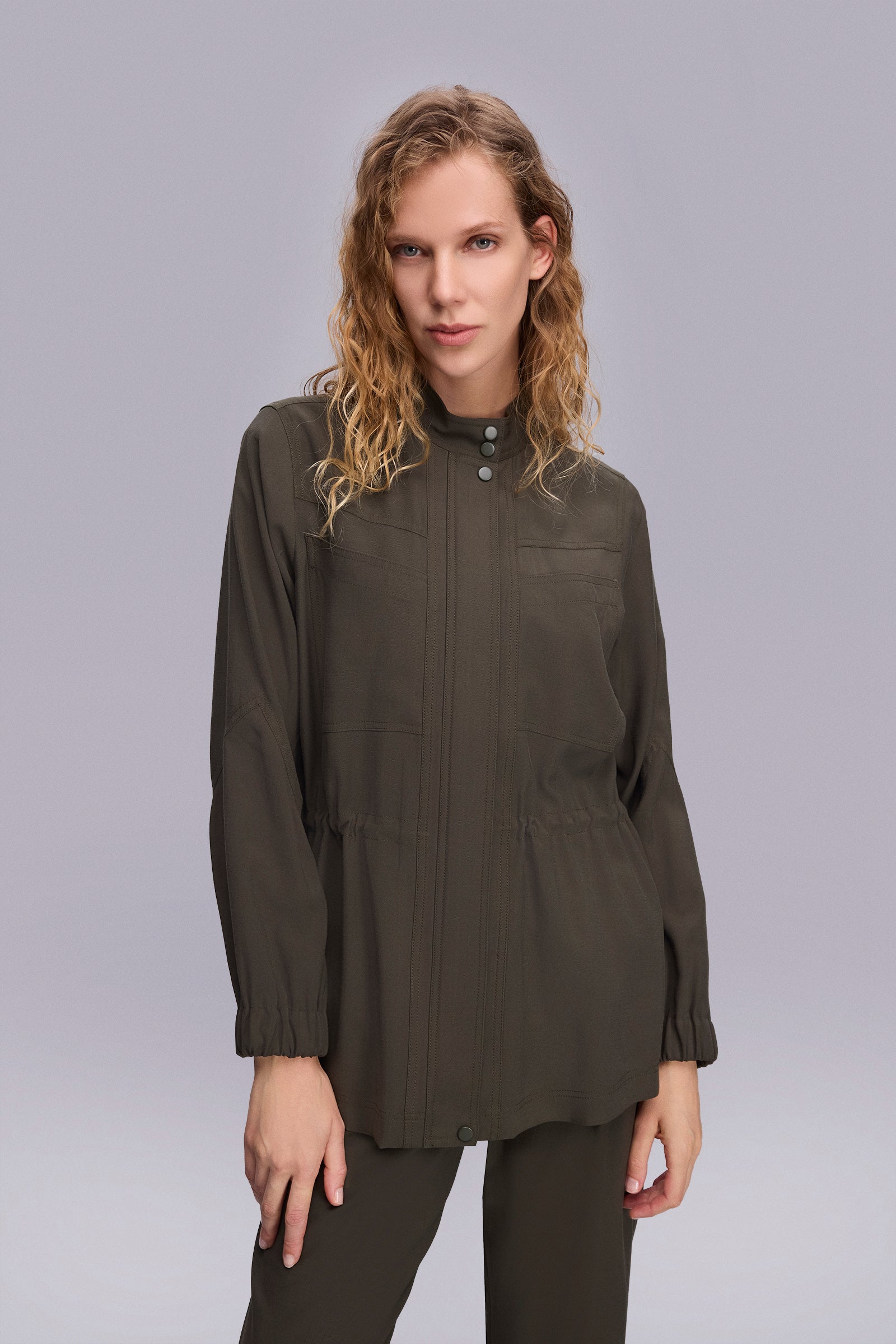 Beli Tünelli Taba Spor Ceket