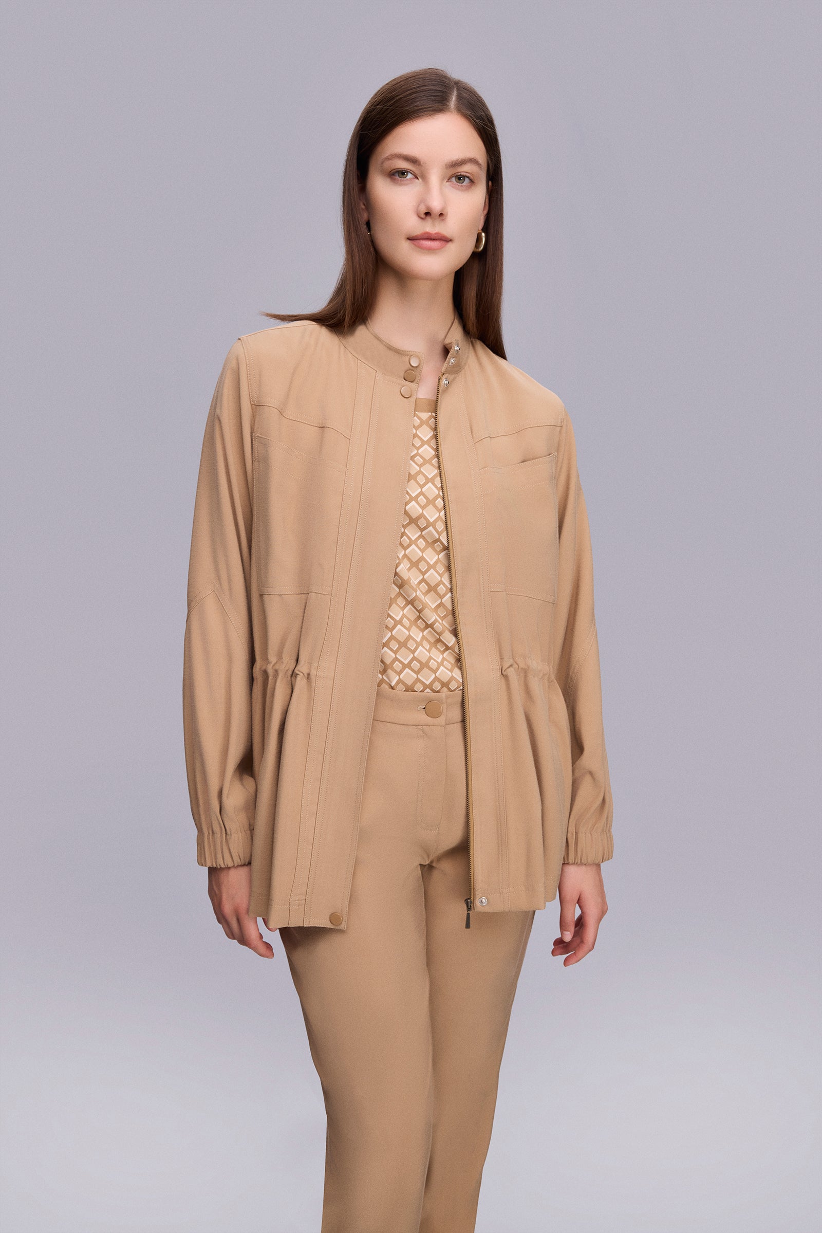 Beli Tünelli Taba Spor Ceket