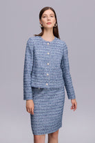 Taşlı Düğmeli Tüvit Ceket