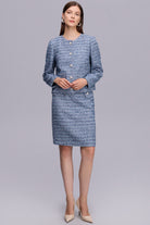 Taşlı Düğmeli Tüvit Ceket