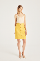 Düğme Detaylı Tüvit Etek