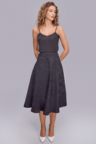 Midi Boy Dokulu Etek