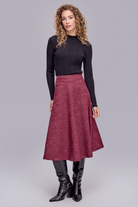 Midi Boy Dokulu Etek