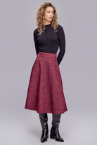 Midi Boy Dokulu Etek