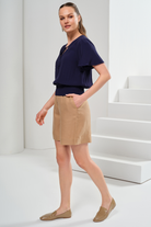 Keten Karışımlı Şort