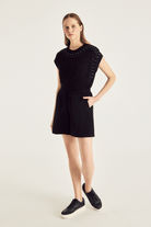 Beli Lastikli Örme Şort