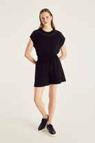 Beli Lastikli Örme Şort