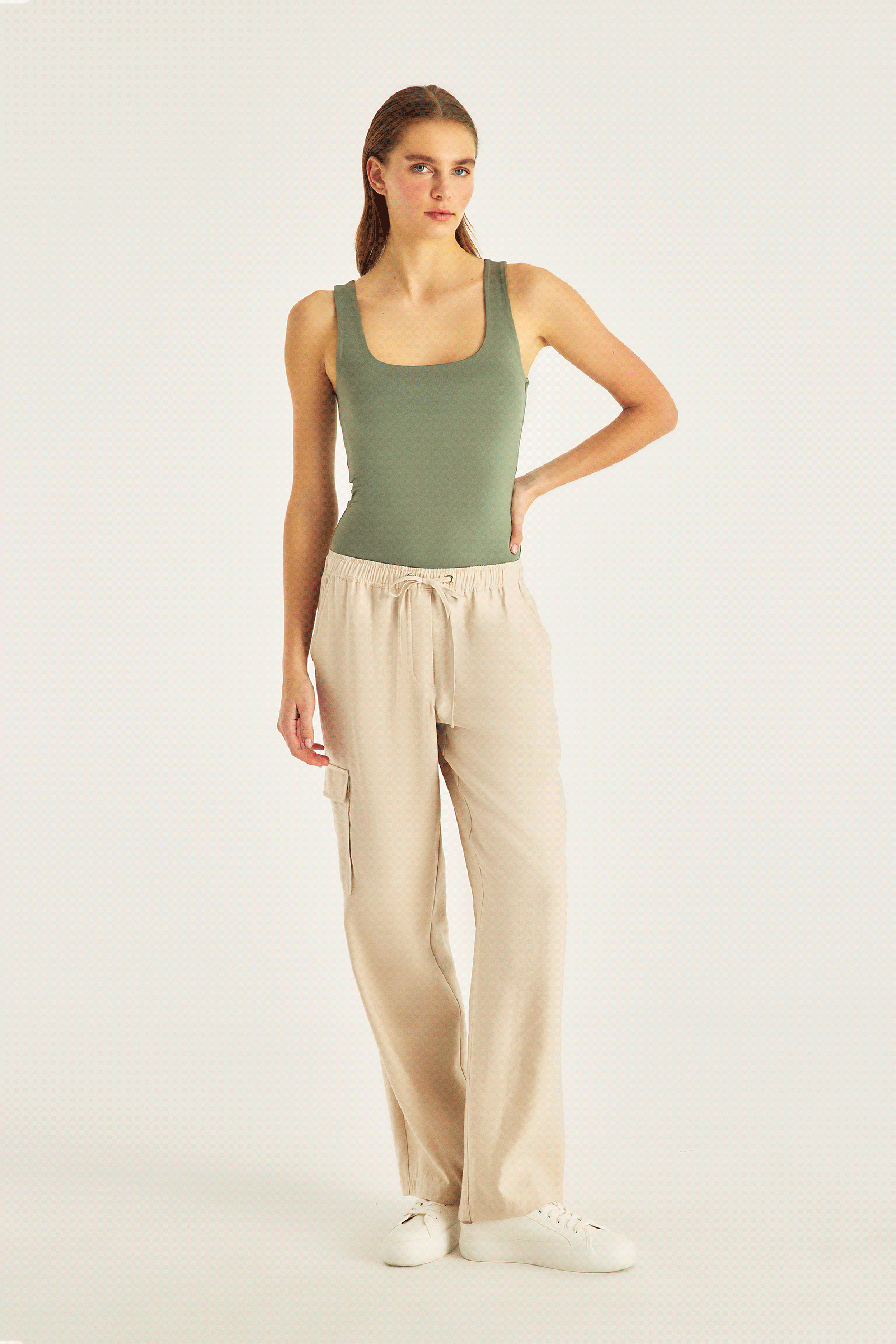 Beli Bağcıklı Spor Pantolon