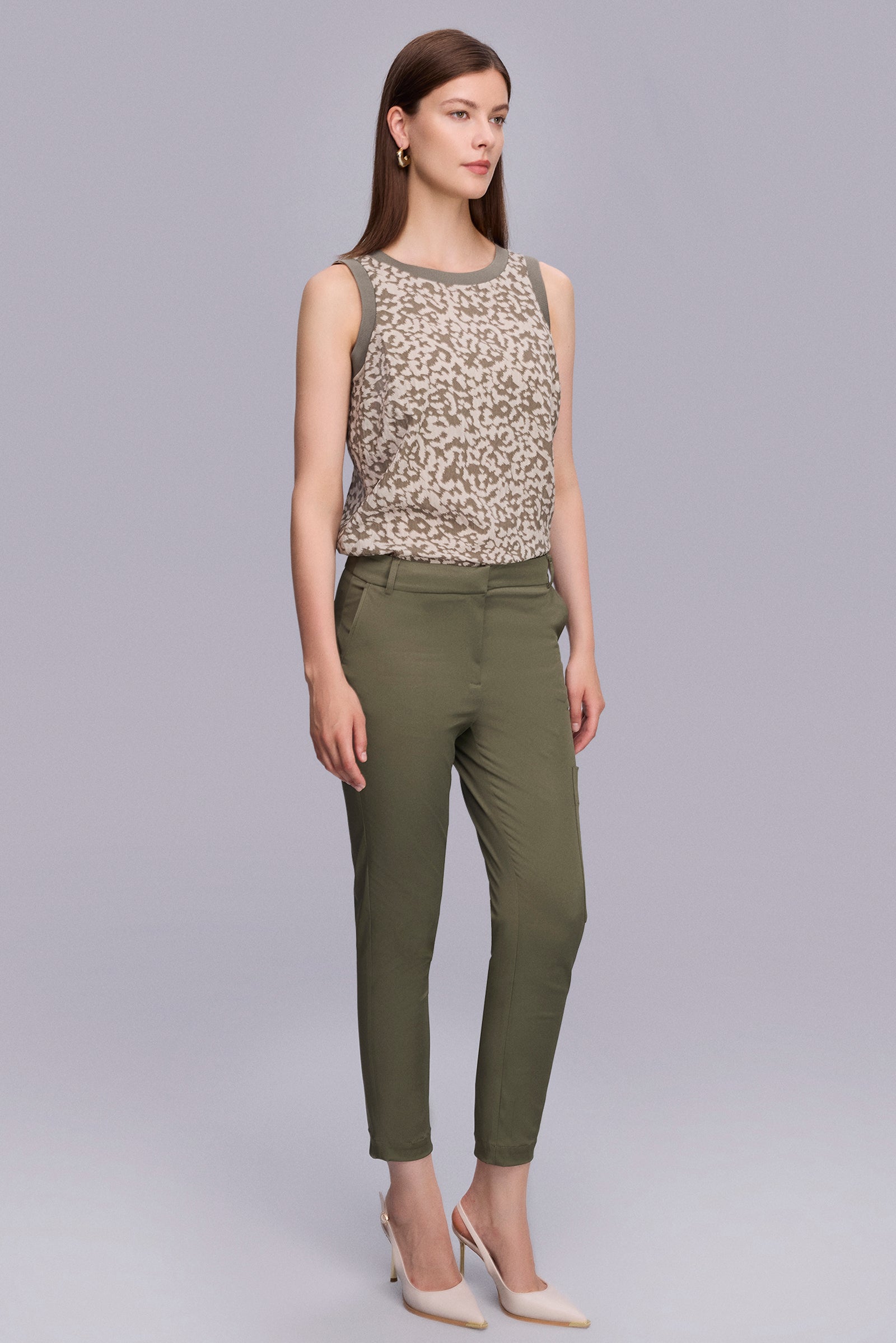 Bilek Boy Haki Kargo Pantolon