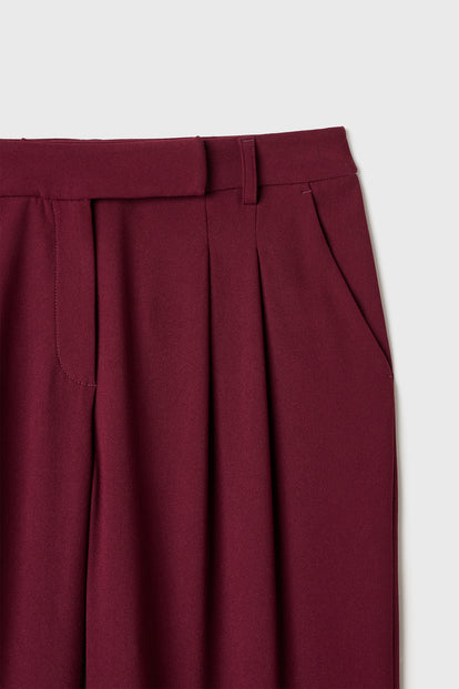 Pileli Bol Paça Pantolon