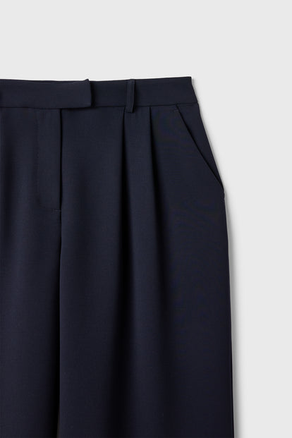 Pileli Bol Paça Pantolon