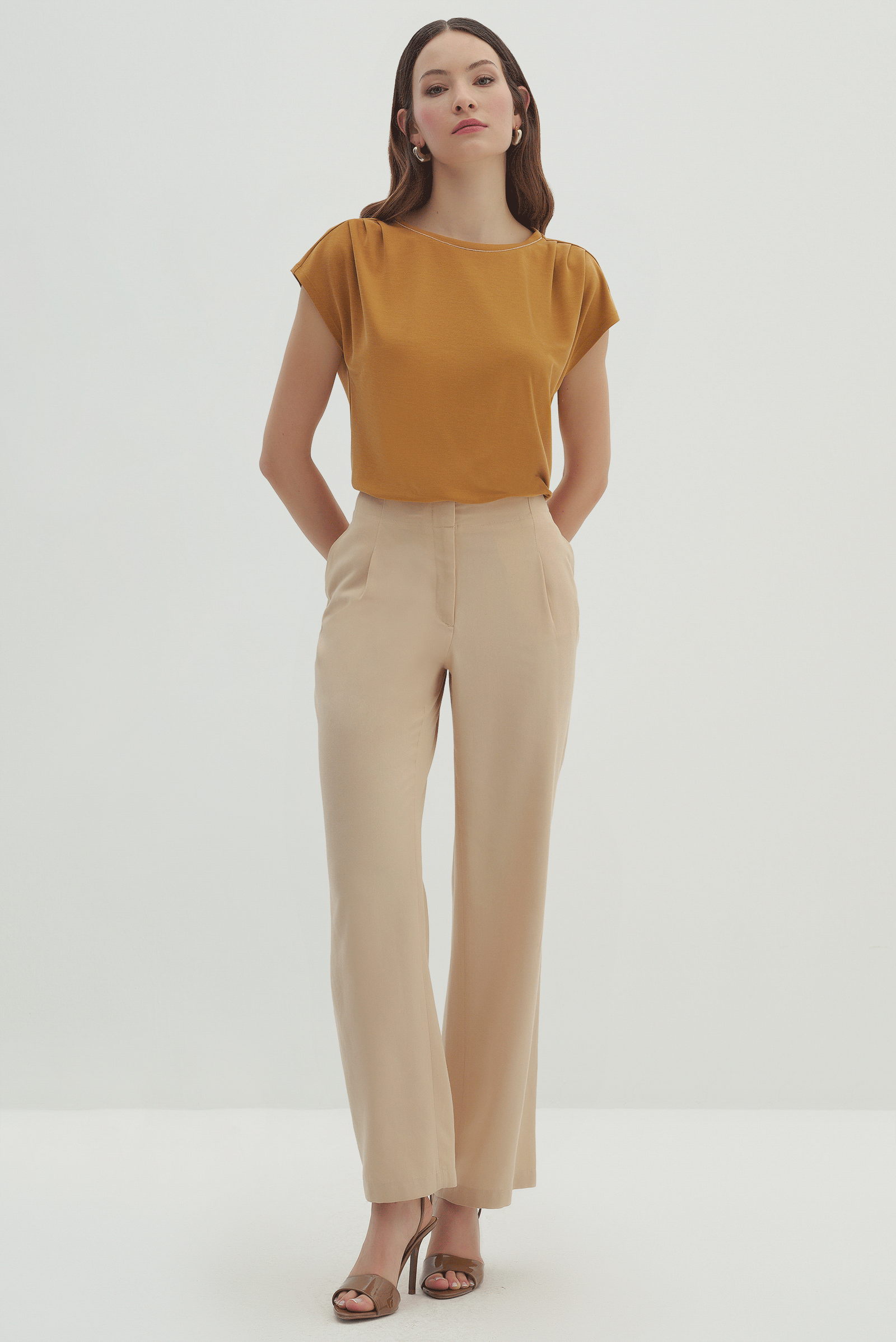 Yüksek Bel Klasik Pantolon