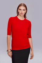 Yarım Kollu Triko Bluz