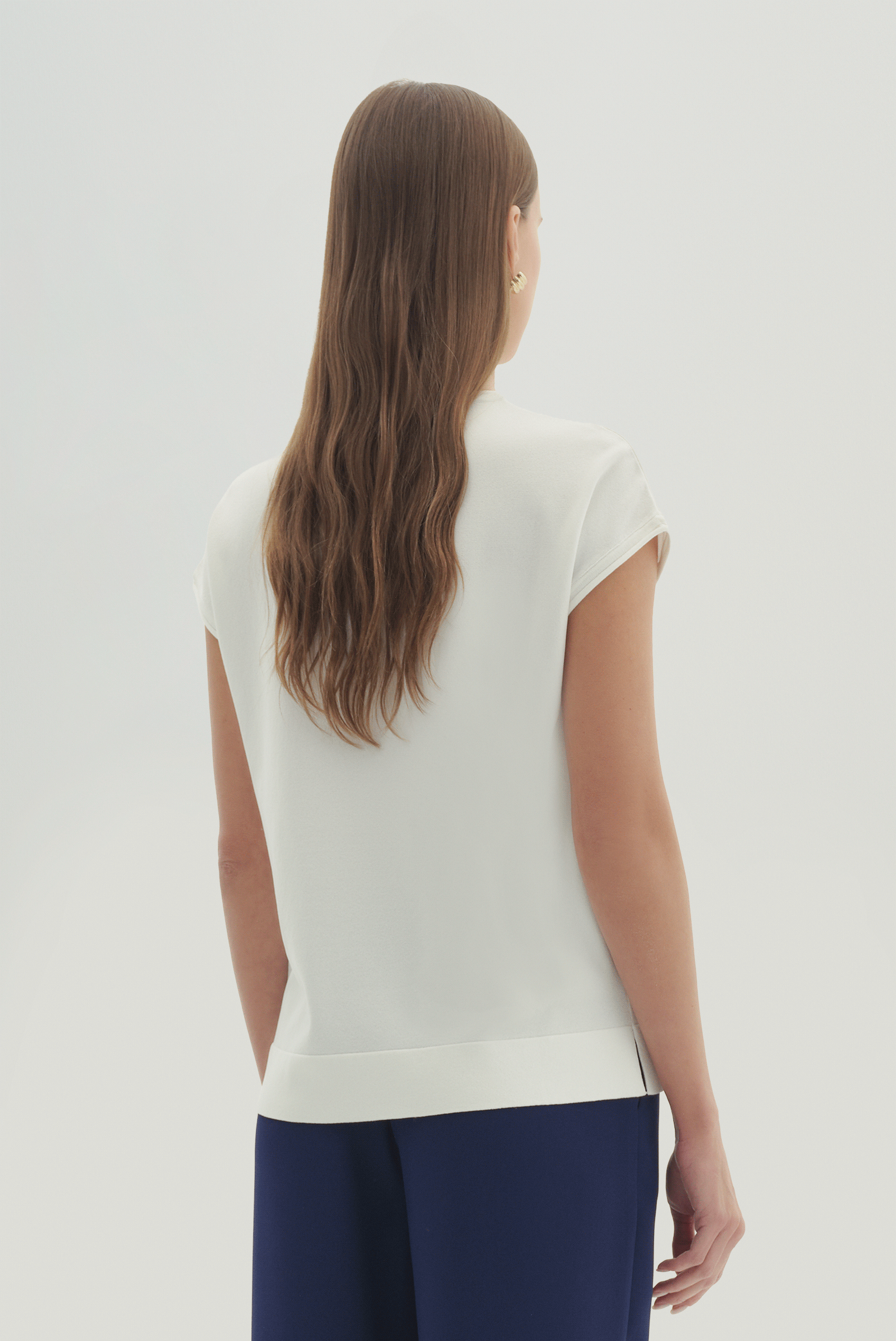 Kısa Kollu Triko Bluz