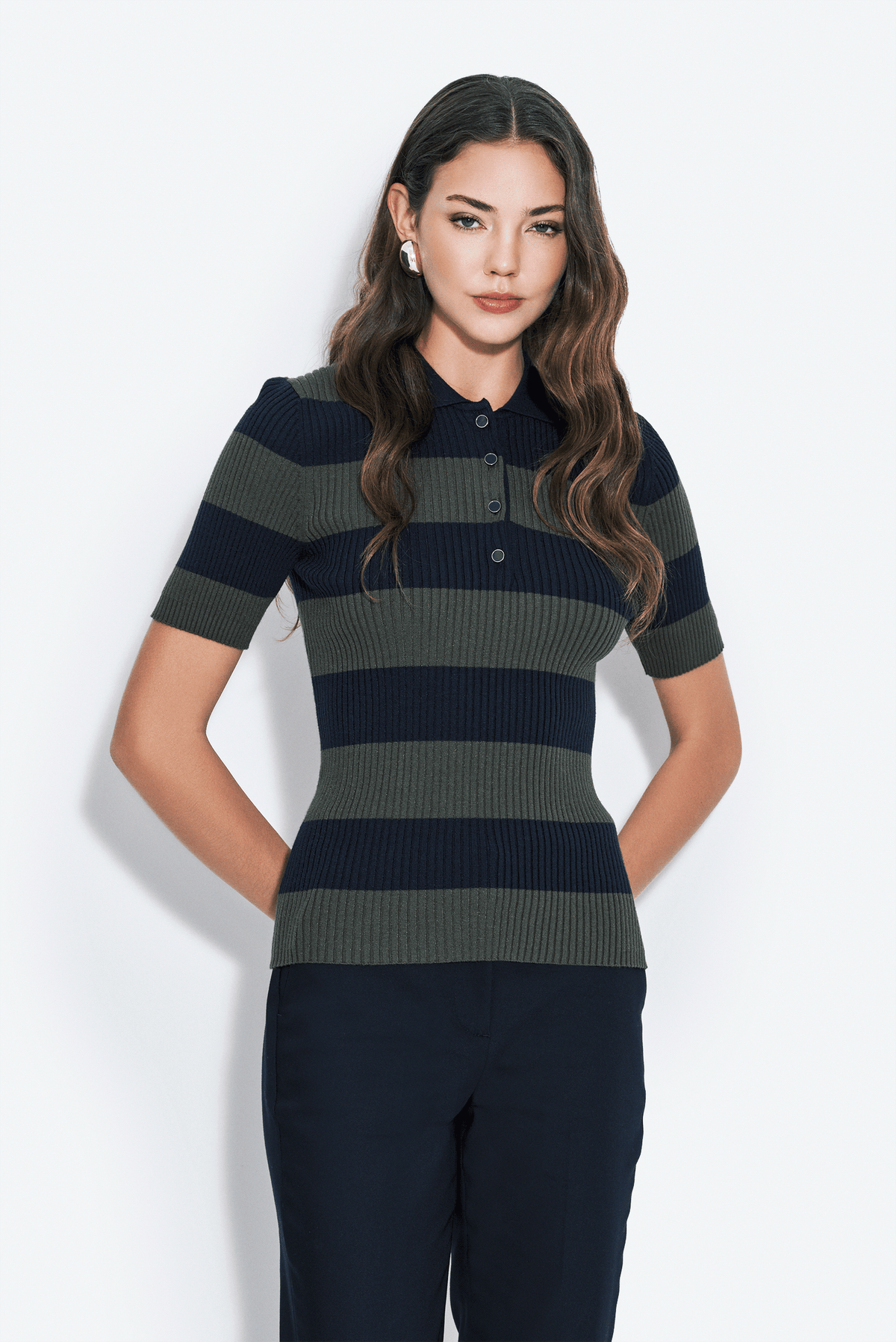 Polo Yaka Triko Bluz