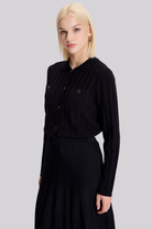 Gömlek Yakalı Triko Hırka