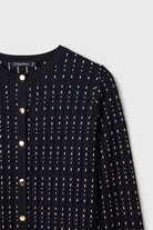 Düğme Detaylı Triko Hırka