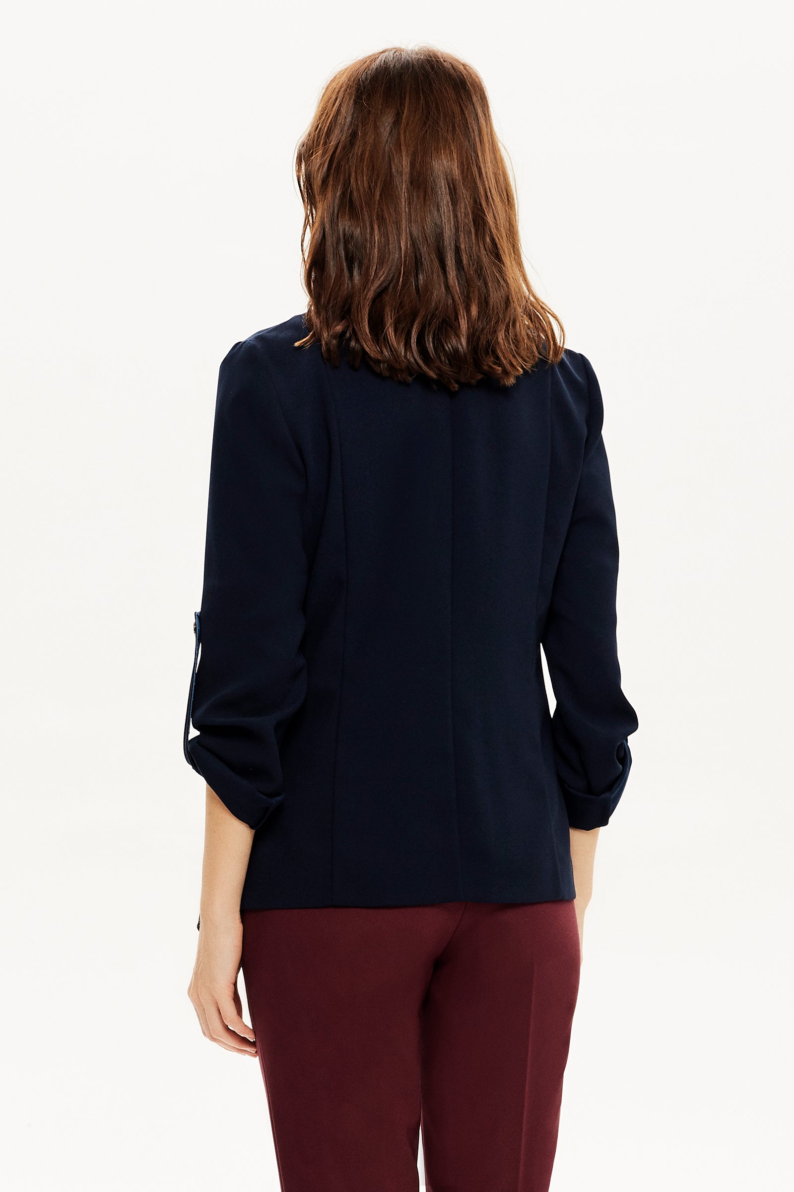 Asimetrik Dökümlü Ceket