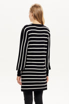 Çizgili Uzun Triko Hırka